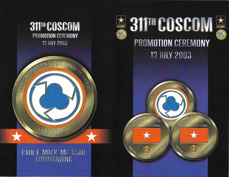 311th COSCOM GO Promotion Book Cover